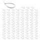 Lot de 100 Colliers de Serrage Plastique Blanc 2,5X100mm V-TAC