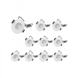 Lot de 10 Spots LED RT2020 D67 5W/8W IP65 CCT Recouvrables et Variables Blancs